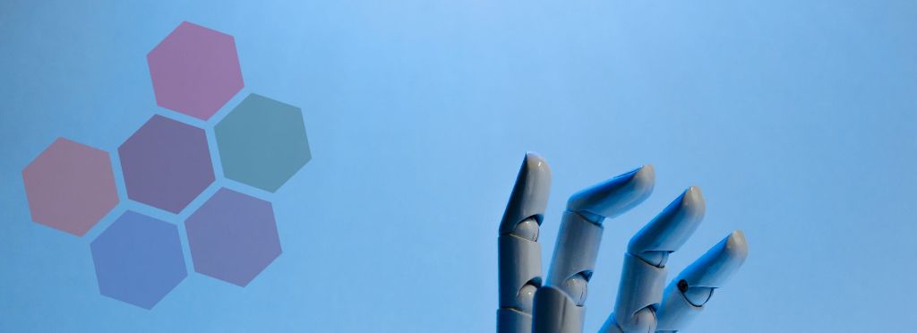 Robotic hand with hexagonal pattern representing unified architecture