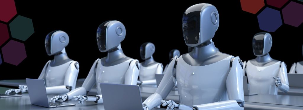 AI and Automation Services - Robots collaborating